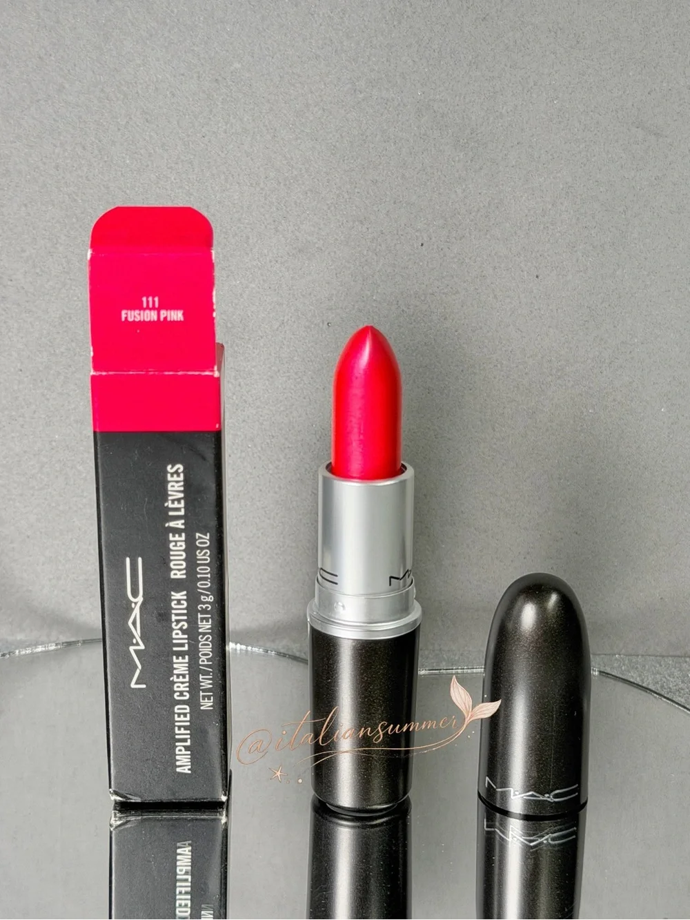 MAC 111 Fusion Pink Amplified Lipstick Rare Discontinued Brand New In Box